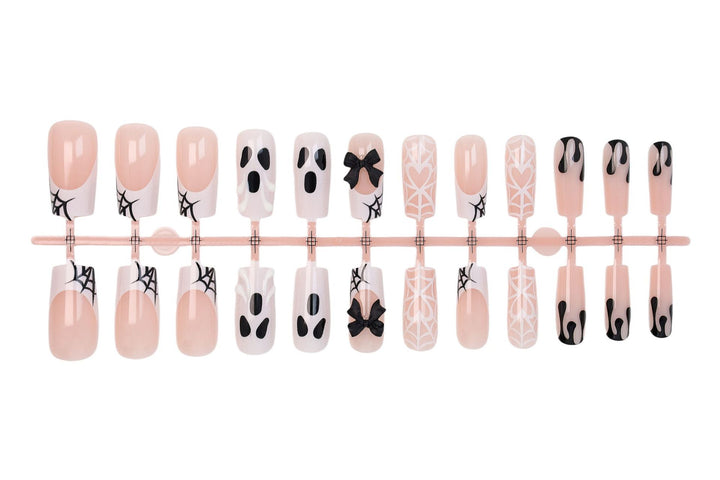 Artificial nail set with Halloween motif and playful decorations Stornfield