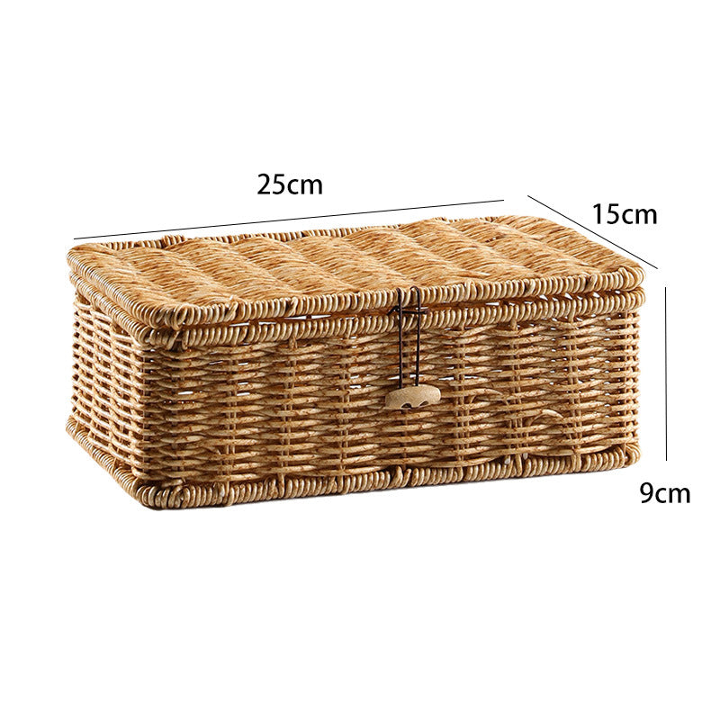 Handcrafted Natural Wicker Storage Chest Stornfield