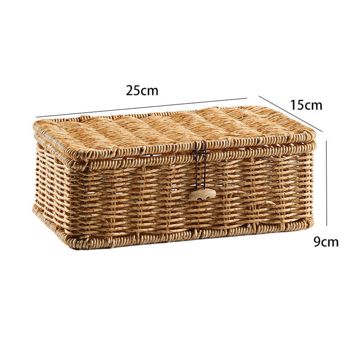 Handcrafted Natural Wicker Storage Chest Stornfield