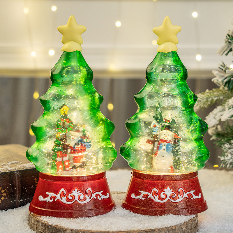 Illuminated Christmas Tree Figurine