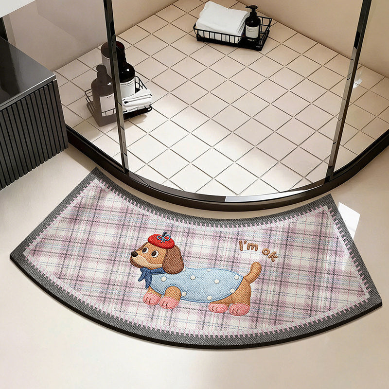 Cute Cat-Themed Decorative Bath Mat