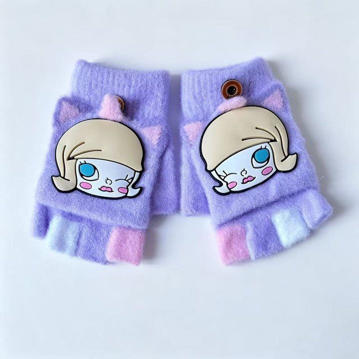 Cute Cartoon-Themed Fingerless Gloves Stornfield