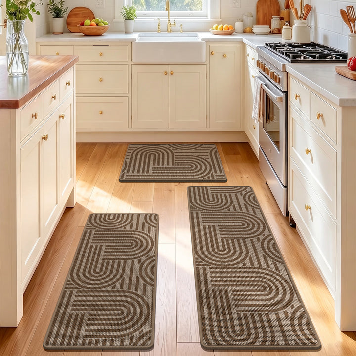 Stylish Geometric Pattern Kitchen Comfort Mat