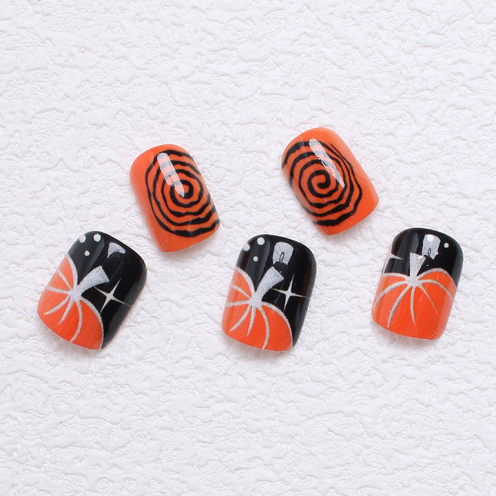 Acrylic nail set with creative Halloween designs Stornfield