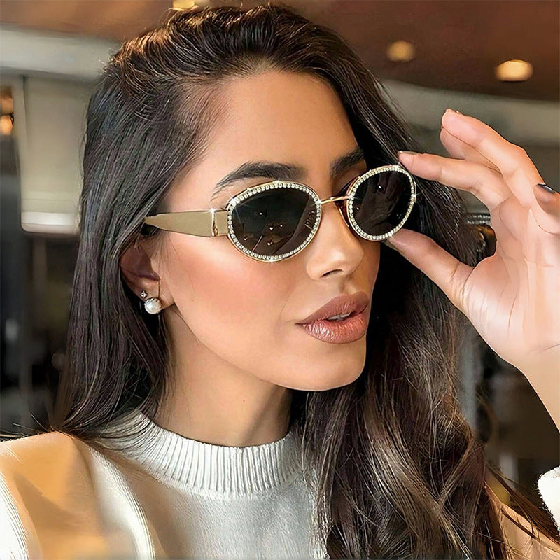 Ladies Designer Sunglasses with Sparkling Crystal Frame Stornfield