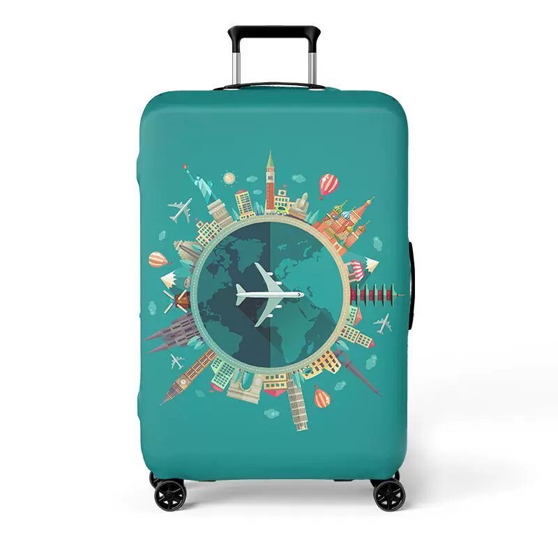 Women's hard shell suitcase with exciting travel motif Stornfield