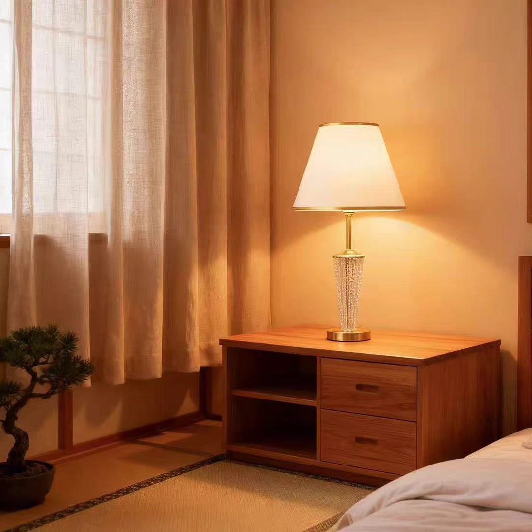 Elegant Crystal Accent Table Lamp