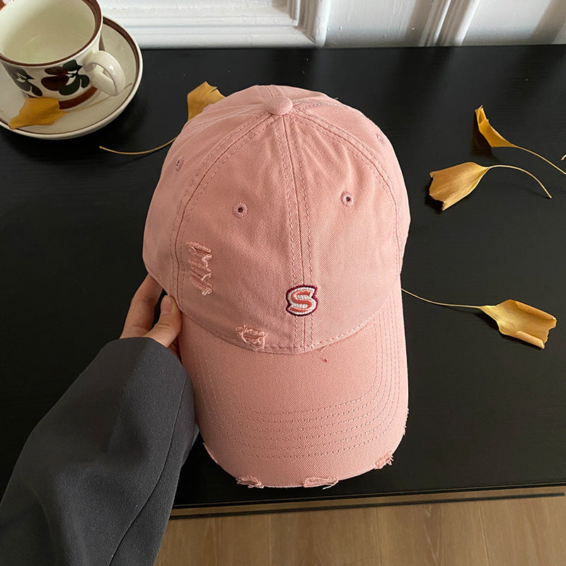 Unisex Distressed Embroidered Baseball Cap Stornfield
