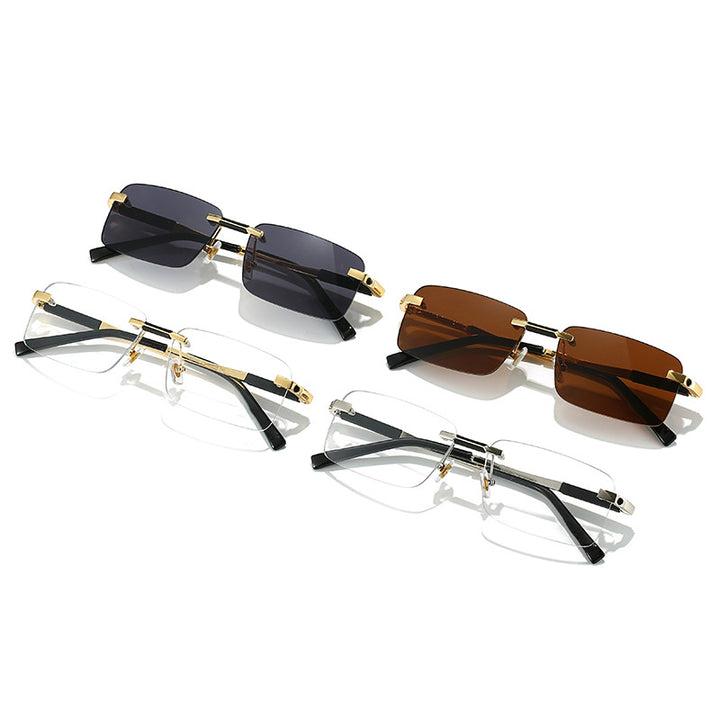 Women's sunglasses in modern rectangular design with luxurious metal elements Stornfield