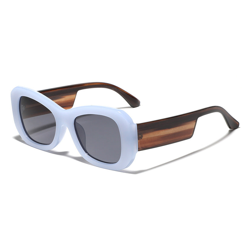Women's modern square sunglasses with transparent frame Stornfield