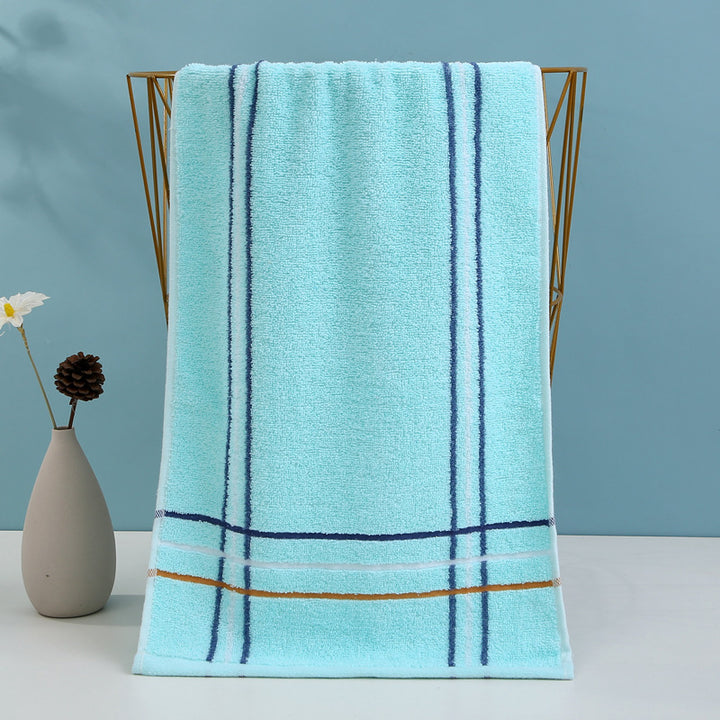 Terry Bath Towel with High-Quality Check Border Stornfield