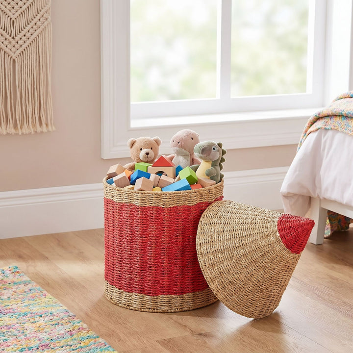 Playful storage basket in pencil design Stornfield