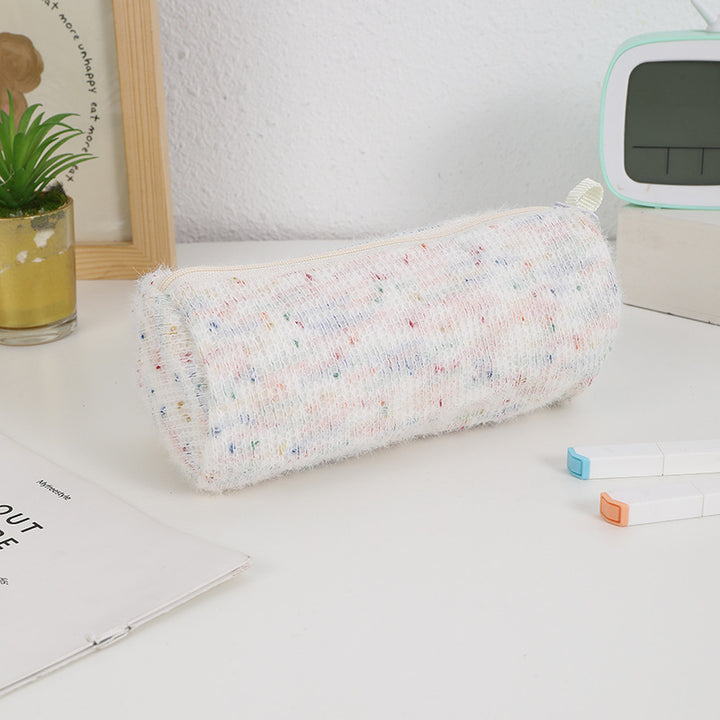Cozy Multi-Color Zippered Pencil Case