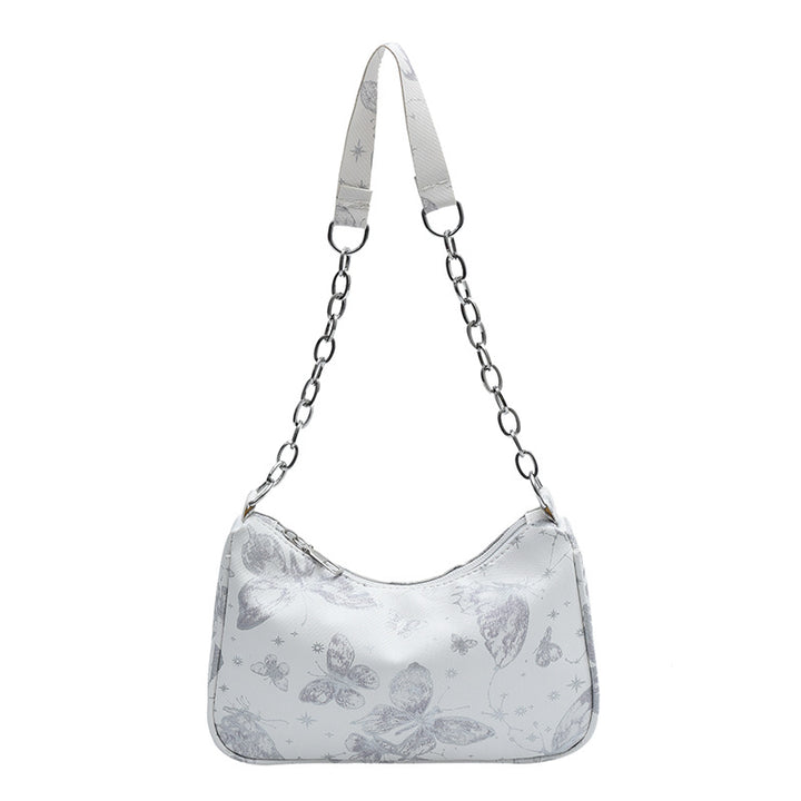 Butterfly Print Designer Hobo Bag