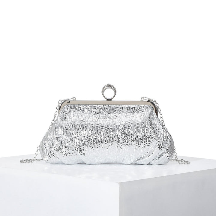 Vintage-Inspired Textured Evening Clutch
