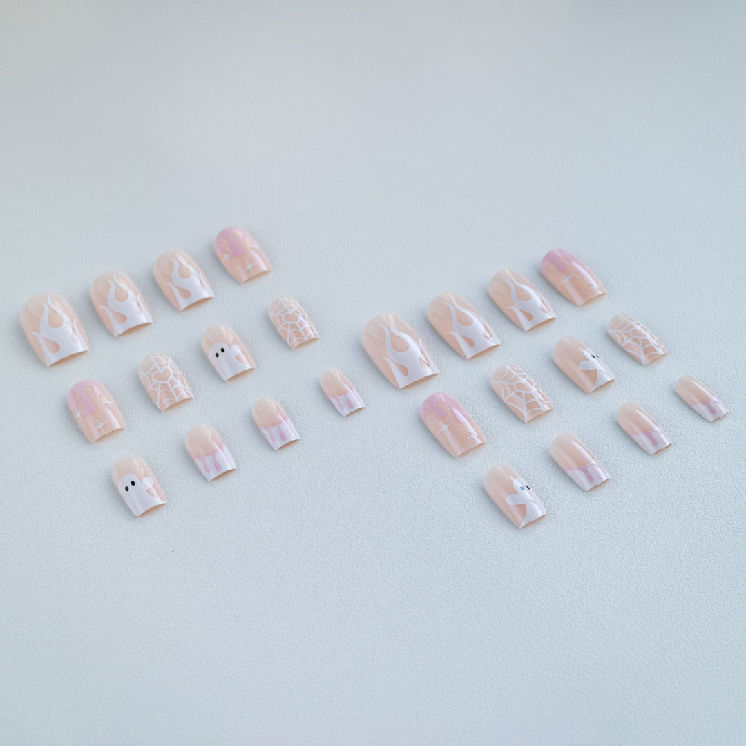 Haunted Ghost-Themed Nail Art Set