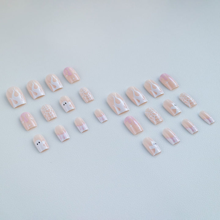 Haunted Ghost-Themed Nail Art Set