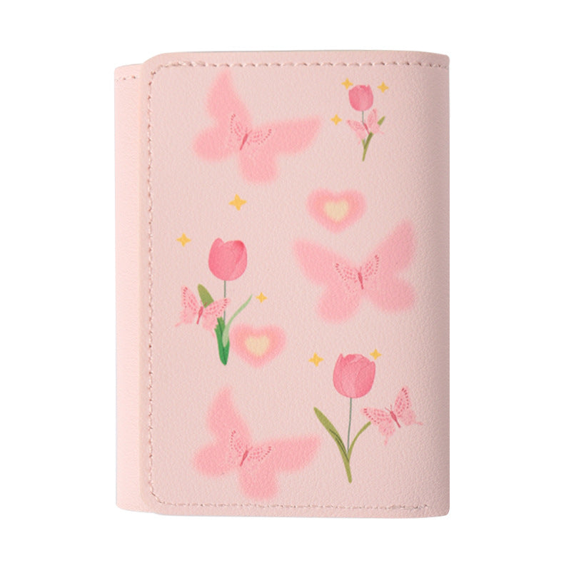 Floral Butterfly-Themed Passport Holder