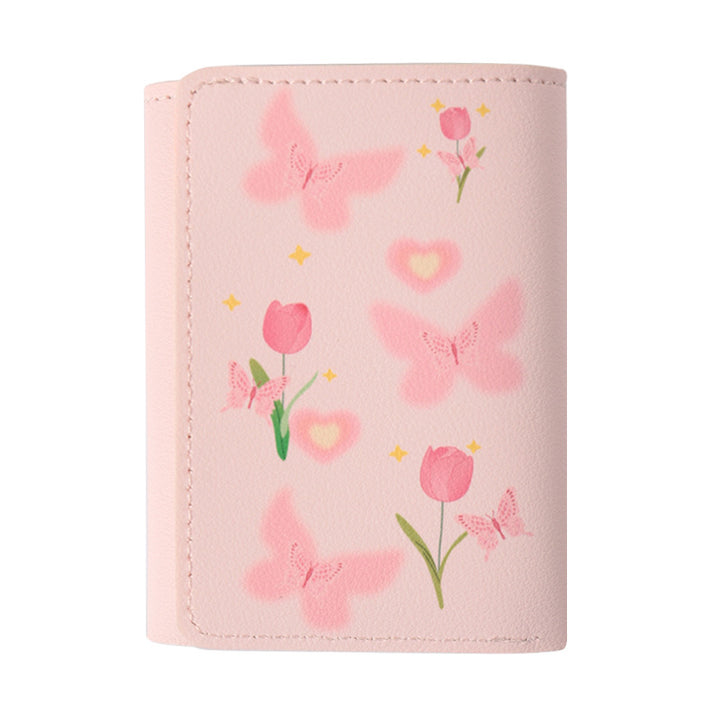 Floral Butterfly-Themed Passport Holder