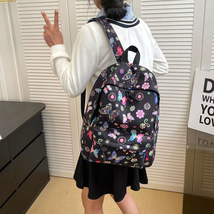 Butterfly Print Casual Backpack Stornfield