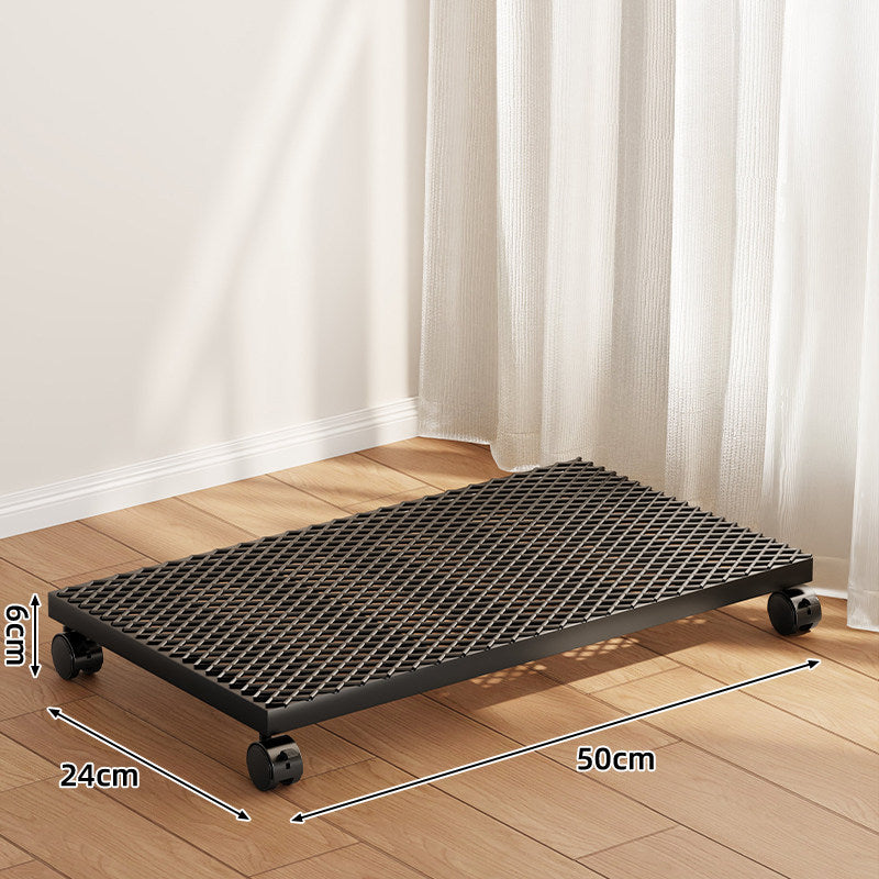 Low-Profile Round Plant Pot Dolly with 360° Swivel Casters