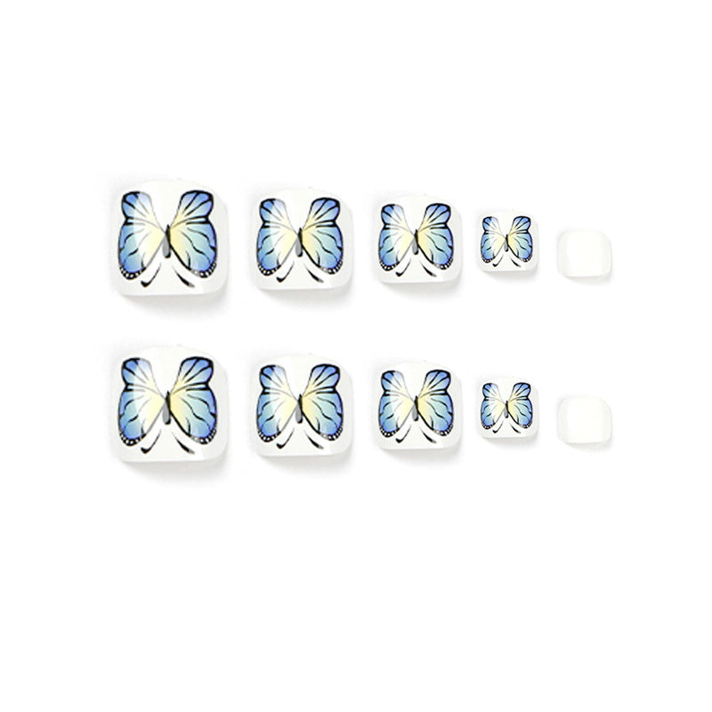Artificial nails with butterfly design Stornfield