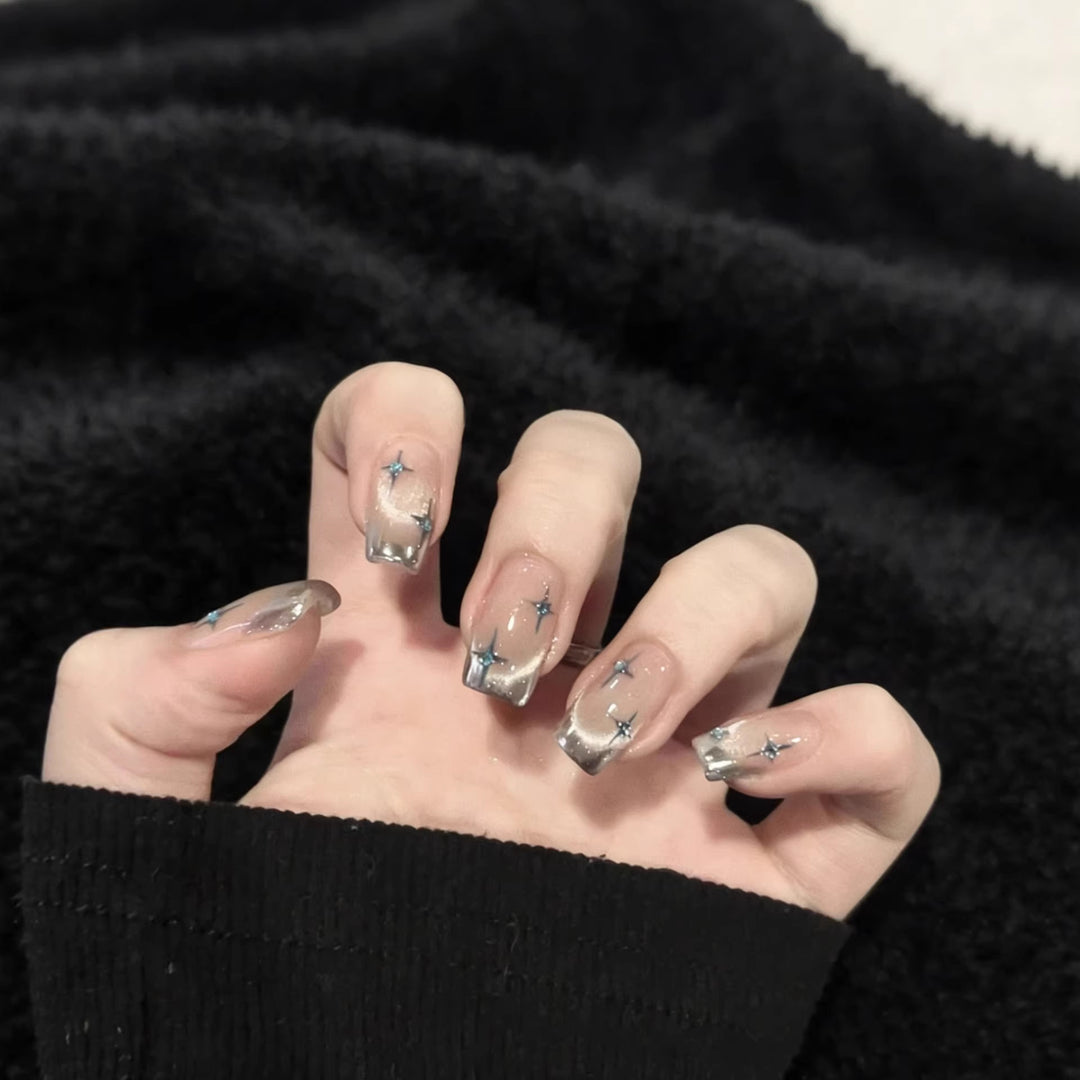 Starry Ombre Press-On Nail Art Set