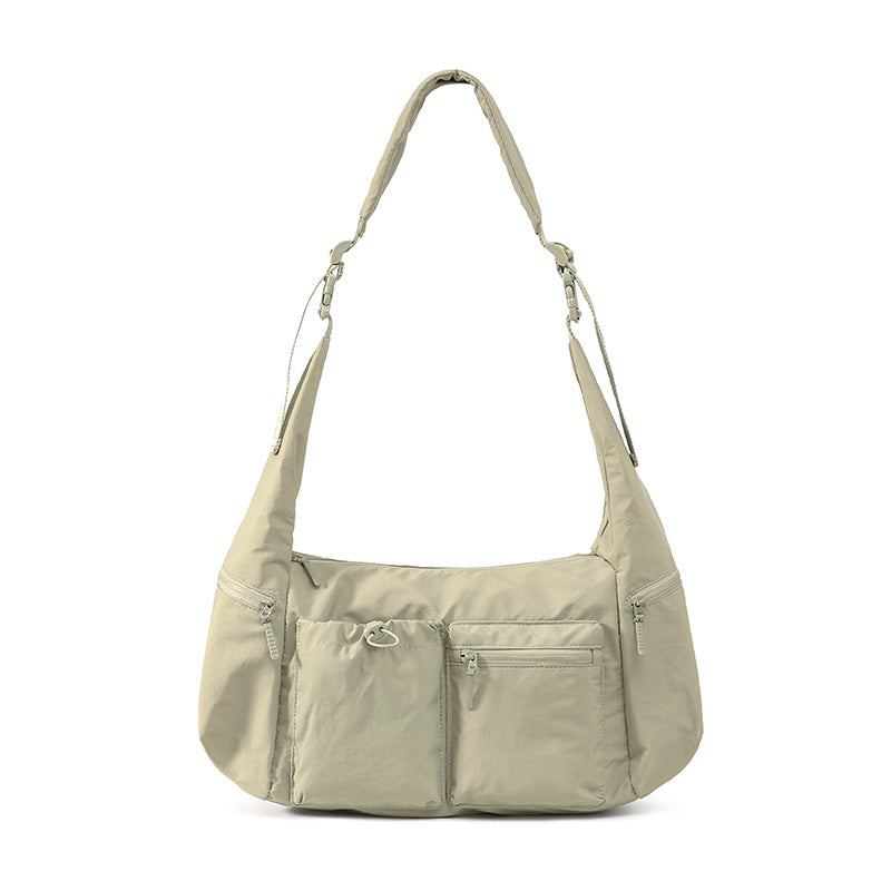 Spacious Multi-Pocket Utility Shoulder Bag