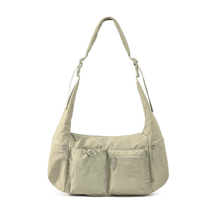 Spacious Multi-Pocket Utility Shoulder Bag