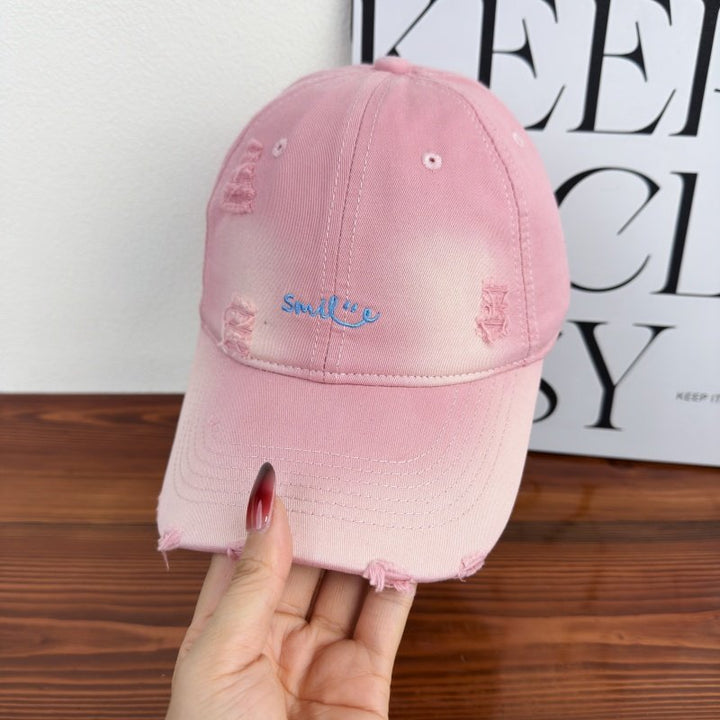 Women's Distressed Cotton Baseball Cap Stornfield 1784270843