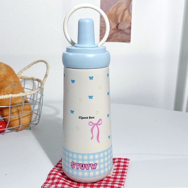 Women's stylish drinking bottle with elegant bow motif Stornfield