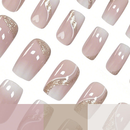 Elegant Glittery Nail Art Extensions Stornfield