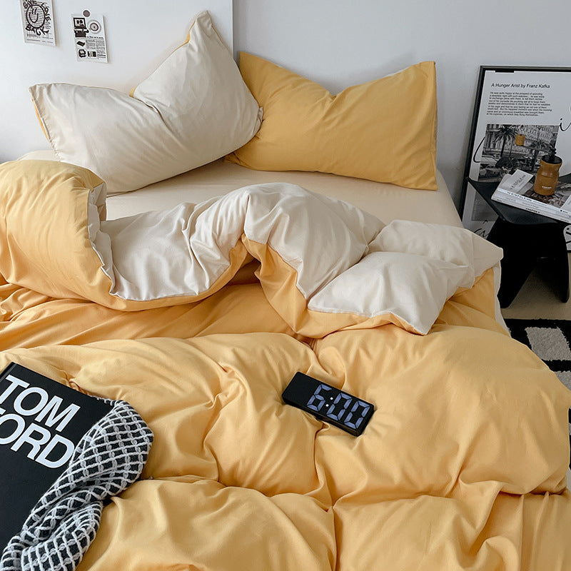 Checked Pattern Duvet Cover Set