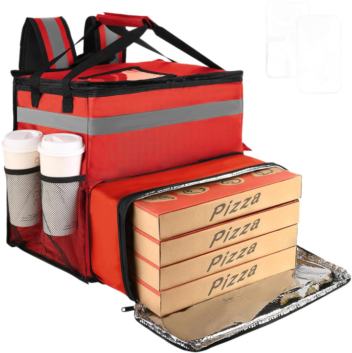 Women's Insulated Pizza Delivery Bag with Multiple Compartments and Carrying Options Stornfield