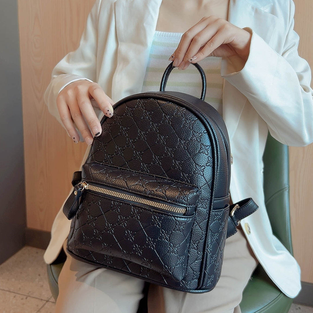 Floral Textured Mini Backpack Stornfield
