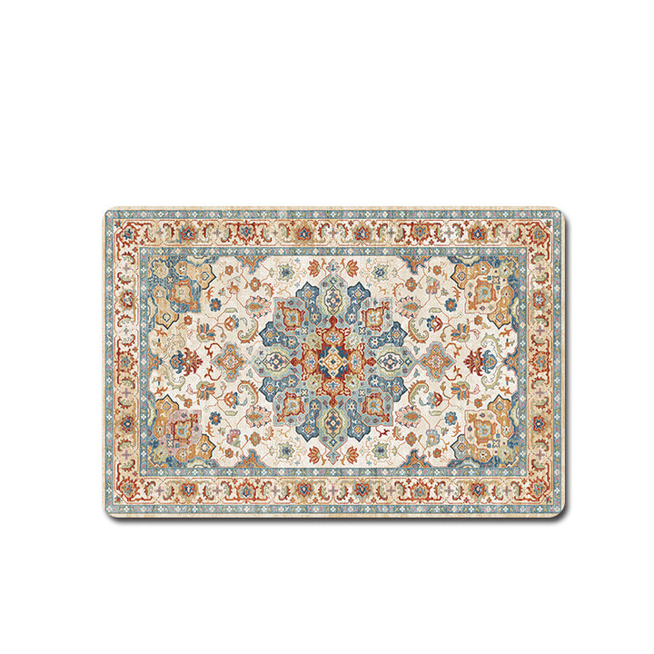 Elegant Floral Pattern Bath Mat Stornfield