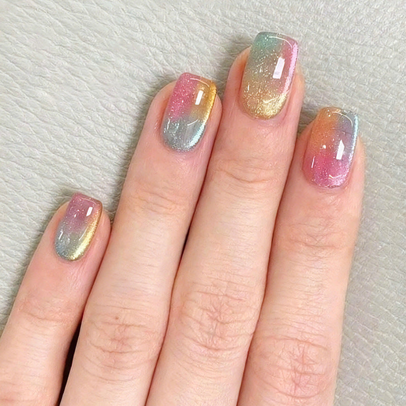 Nail art set with shimmering ombre effects Stornfield