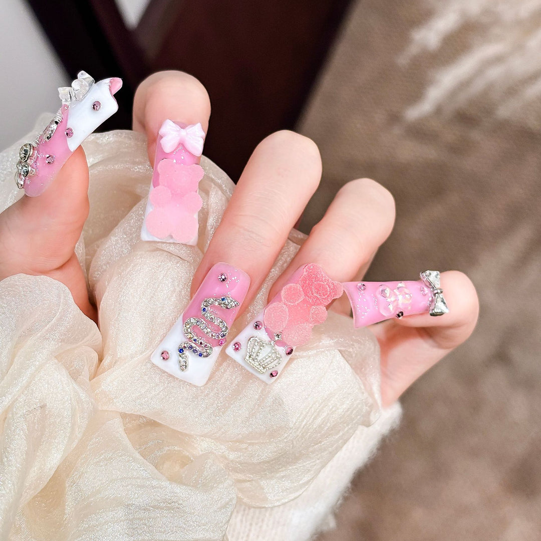 Decorative Press-On Nail Art Kit