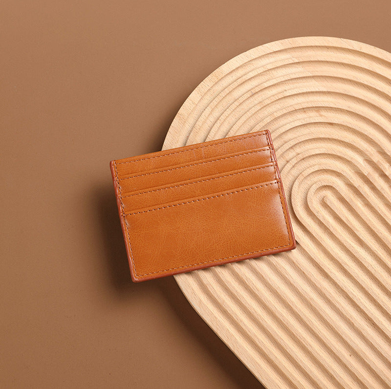 Textured Leather Card Holder Stornfield