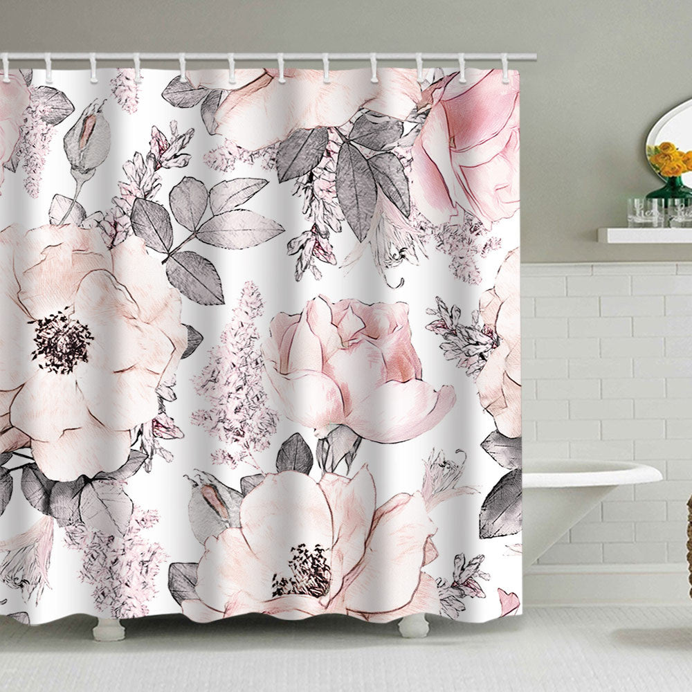Floral Print Shower Curtain Stornfield