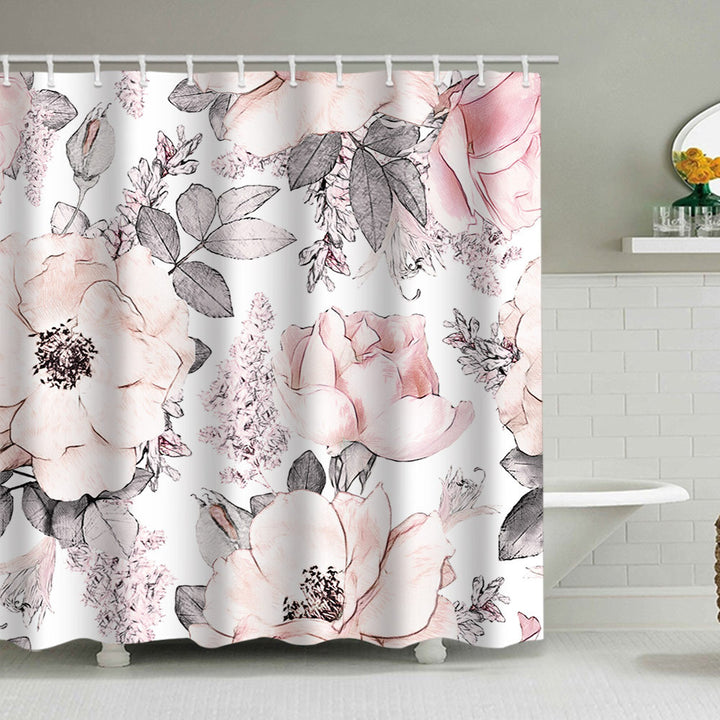 Floral Print Shower Curtain Stornfield