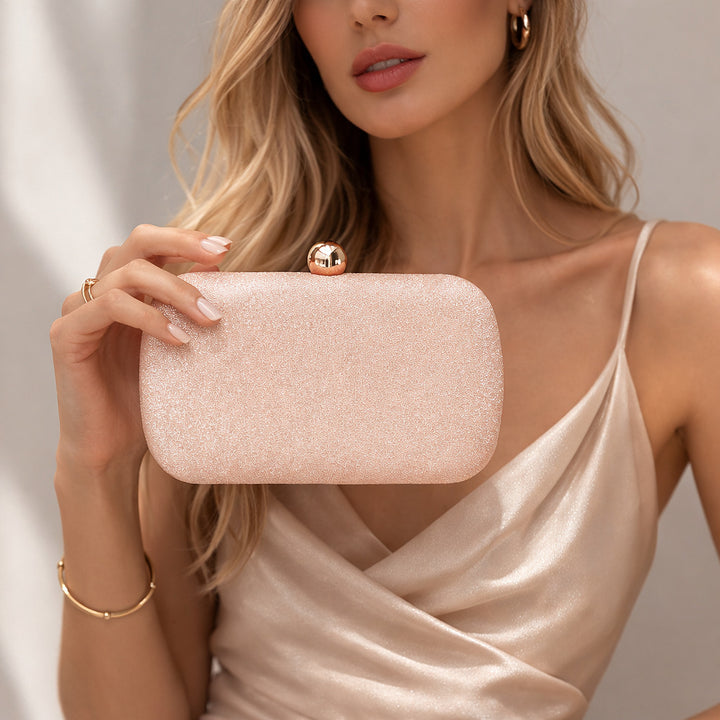 Textured Knit Evening Clutch