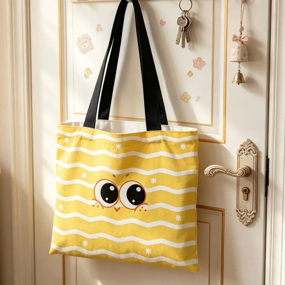 Cute Cartoon Print Tote Bag