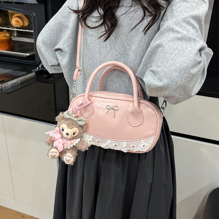 Elegant Bow-Accent Handheld Purse