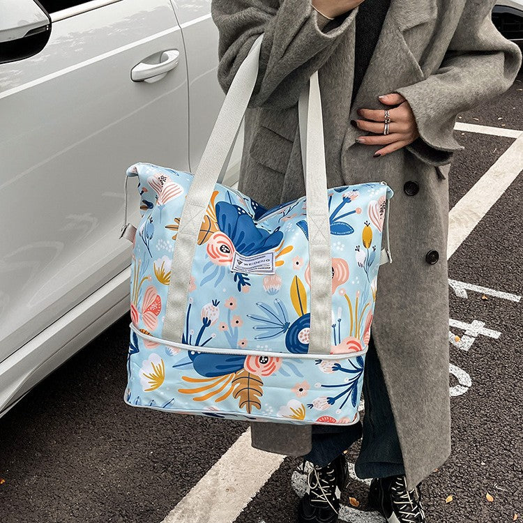 Tropical Pattern Travel Duffle Bag
