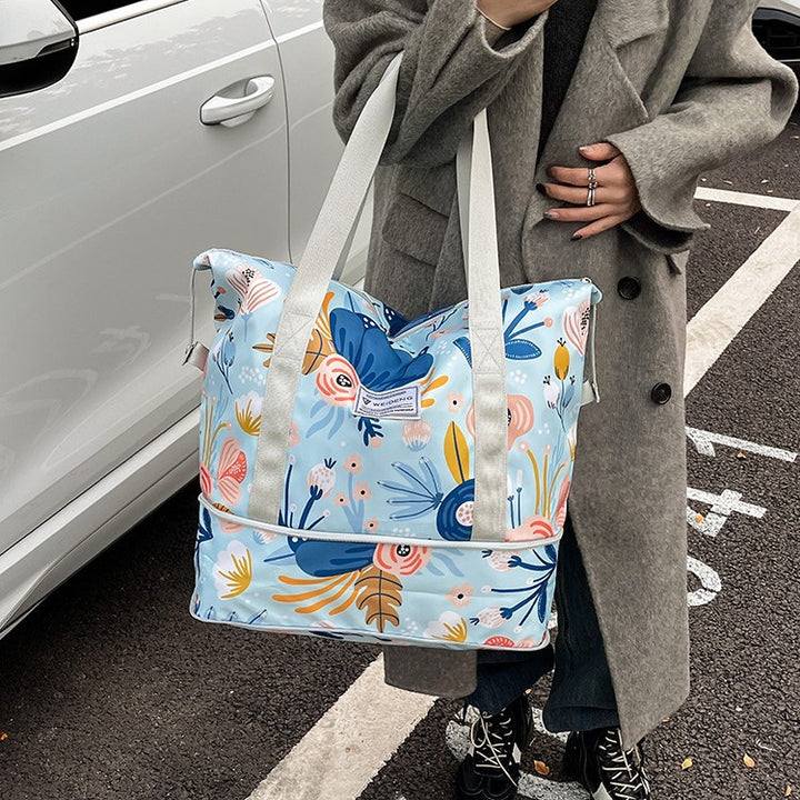 Tropical Pattern Travel Duffle Bag