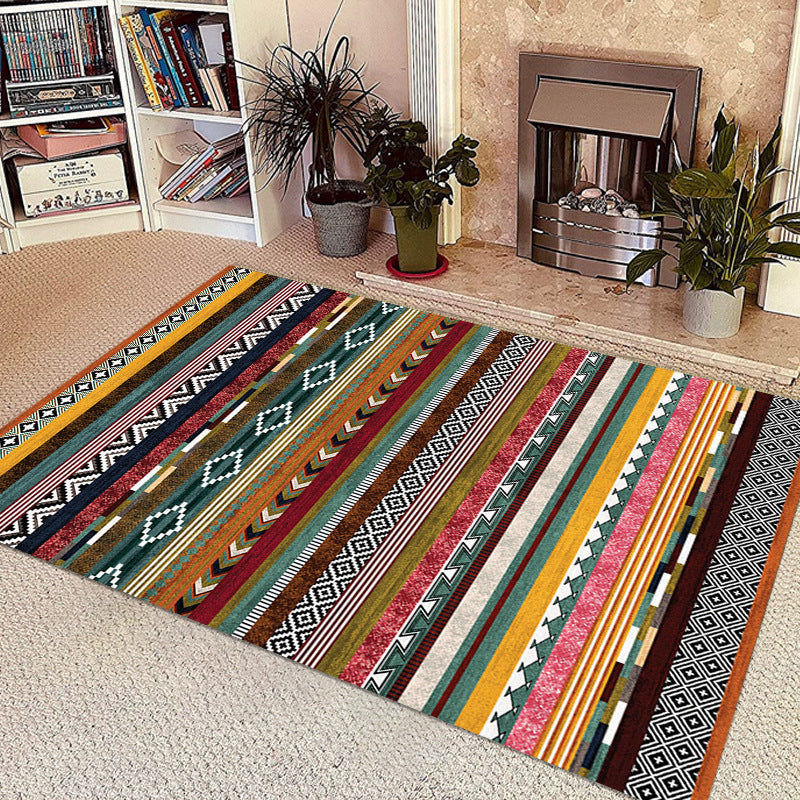 Vintage Geometric Pattern Area Rug