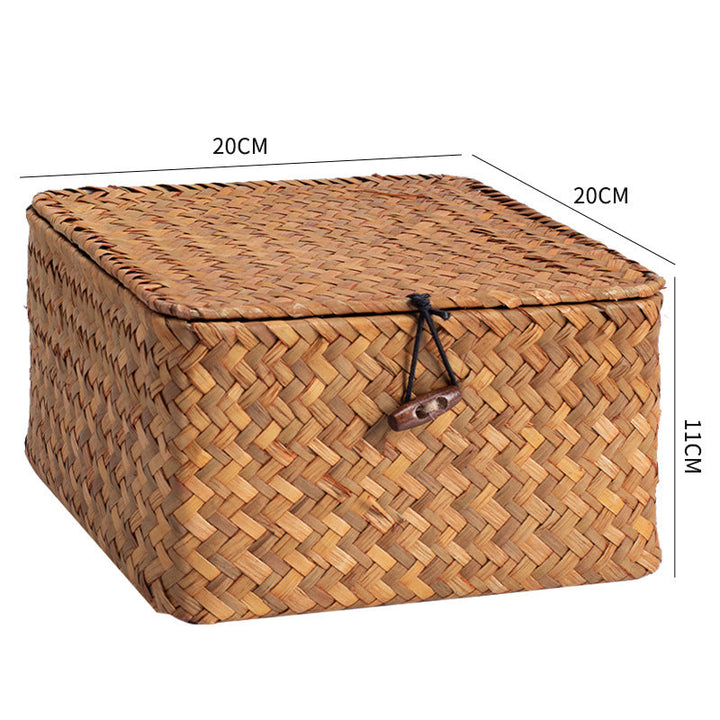 Handwoven Storage Box with Lid Stornfield