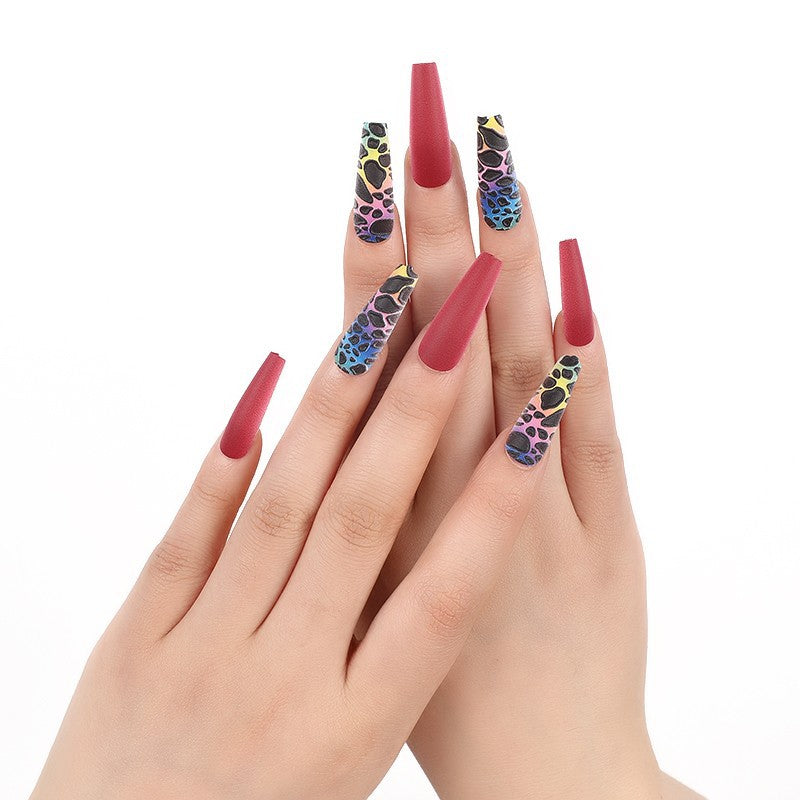 Luxury style artificial nails with intricate decorations Stornfield