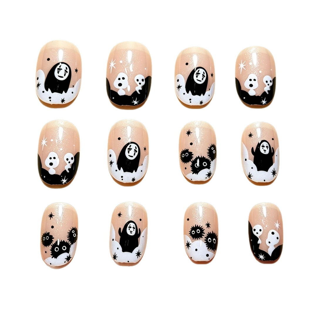 Halloween-Themed Fun Press-On Nail Art Stornfield